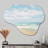 Beach Photo Coastal Tranquility III - Asymmetric Metal Wall Art