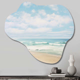 Beach Photo Coastal Tranquility III - Asymmetric Metal Wall Art