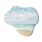 Beach Photo Coastal Tranquility III - Asymmetric Metal Wall Art