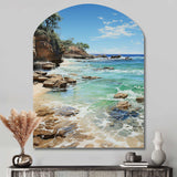 Beach Photo Ocean Escape V - Asymmetric Metal Wall Art