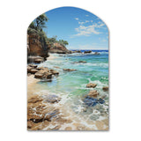 Beach Photo Ocean Escape V - Asymmetric Metal Wall Art