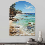 Beach Photo Ocean Escape V - Asymmetric Metal Wall Art