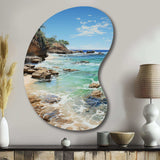 Beach Photo Ocean Escape V - Asymmetric Metal Wall Art