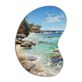 Beach Photo Ocean Escape V - Asymmetric Metal Wall Art