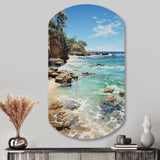 Beach Photo Ocean Escape V - Asymmetric Metal Wall Art