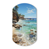 Beach Photo Ocean Escape V - Asymmetric Metal Wall Art