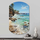 Beach Photo Ocean Escape V - Asymmetric Metal Wall Art