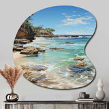 Beach Photo Ocean Escape V - Asymmetric Metal Wall Art