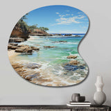 Beach Photo Ocean Escape V - Asymmetric Metal Wall Art