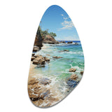 Beach Photo Ocean Escape V - Asymmetric Metal Wall Art