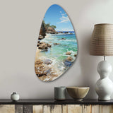 Beach Photo Ocean Escape V - Asymmetric Metal Wall Art