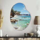 Beach Photo Ocean Escape V - Asymmetric Metal Wall Art