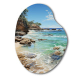 Beach Photo Ocean Escape V - Asymmetric Metal Wall Art