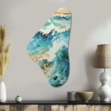 Beach Photo Oceanic Rhythms X - Asymmetric Metal Wall Art