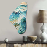 Beach Photo Oceanic Rhythms X - Asymmetric Metal Wall Art