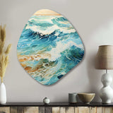 Beach Photo Oceanic Rhythms X - Asymmetric Metal Wall Art