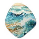 Beach Photo Oceanic Rhythms X - Asymmetric Metal Wall Art