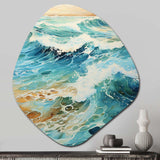 Beach Photo Oceanic Rhythms X - Asymmetric Metal Wall Art