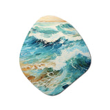 Beach Photo Oceanic Rhythms X - Asymmetric Metal Wall Art