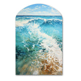 Beach Photo Oceanic Rhythms XII - Asymmetric Metal Wall Art