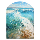 Beach Photo Oceanic Rhythms XII - Asymmetric Metal Wall Art