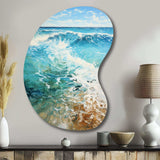 Beach Photo Oceanic Rhythms XII - Asymmetric Metal Wall Art