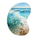 Beach Photo Oceanic Rhythms XII - Asymmetric Metal Wall Art