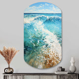 Beach Photo Oceanic Rhythms XII - Asymmetric Metal Wall Art