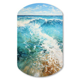 Beach Photo Oceanic Rhythms XII - Asymmetric Metal Wall Art