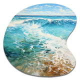 Beach Photo Oceanic Rhythms XII - Asymmetric Metal Wall Art