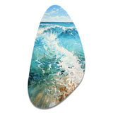 Beach Photo Oceanic Rhythms XII - Asymmetric Metal Wall Art