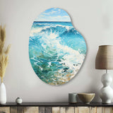 Beach Photo Oceanic Rhythms XII - Asymmetric Metal Wall Art