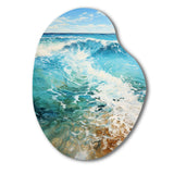 Beach Photo Oceanic Rhythms XII - Asymmetric Metal Wall Art