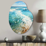 Beach Photo Oceanic Rhythms XII - Asymmetric Metal Wall Art