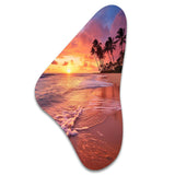 Beach Photo Sunset Serenade III - Asymmetric Metal Wall Art