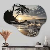 Beach Photo Tropical Escape IV - Asymmetric Metal Wall Art