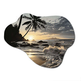 Beach Photo Tropical Escape IV - Asymmetric Metal Wall Art