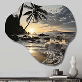 Beach Photo Tropical Escape IV - Asymmetric Metal Wall Art