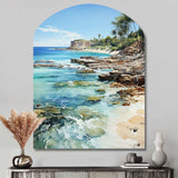 Beach Photo Tropical Paradise III - Asymmetric Metal Wall Art