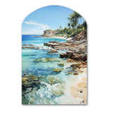 Beach Photo Tropical Paradise III - Asymmetric Metal Wall Art