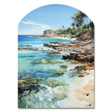 Beach Photo Tropical Paradise III - Asymmetric Metal Wall Art