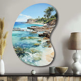 Beach Photo Tropical Paradise III - Asymmetric Metal Wall Art