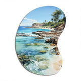 Beach Photo Tropical Paradise III - Asymmetric Metal Wall Art