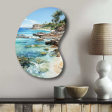 Beach Photo Tropical Paradise III - Asymmetric Metal Wall Art