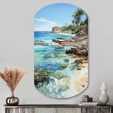 Beach Photo Tropical Paradise III - Asymmetric Metal Wall Art