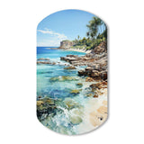 Beach Photo Tropical Paradise III - Asymmetric Metal Wall Art