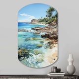 Beach Photo Tropical Paradise III - Asymmetric Metal Wall Art