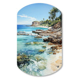 Beach Photo Tropical Paradise III - Asymmetric Metal Wall Art