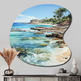 Beach Photo Tropical Paradise III - Asymmetric Metal Wall Art