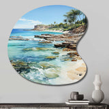 Beach Photo Tropical Paradise III - Asymmetric Metal Wall Art